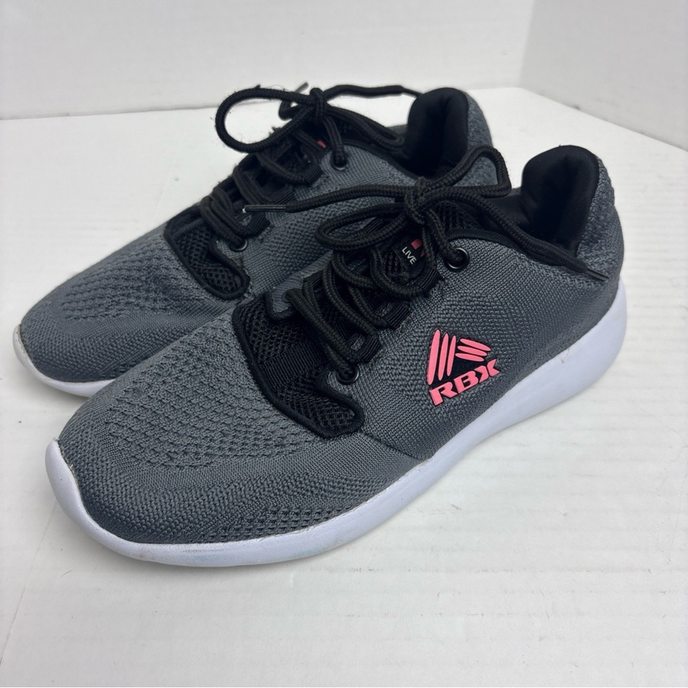 Reebok 7.5 Women Sneakers EF-1386 Stella-K Gray Pink Knit Lightweight Active